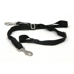 COURROIES DE CUISSES ELASTIQUES NOIRES QHP