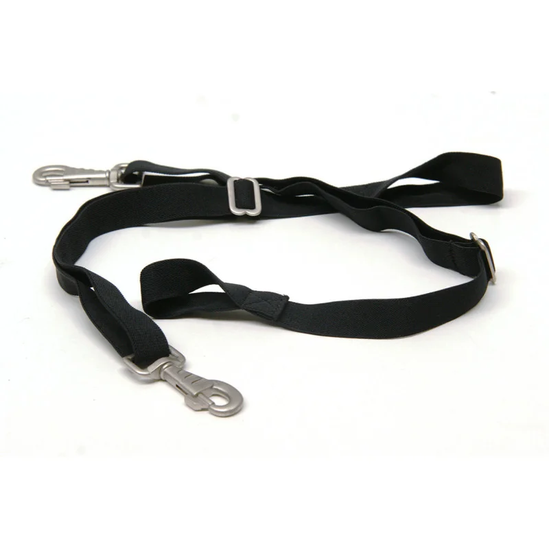 COURROIES DE CUISSES ELASTIQUES NOIRES QHP
