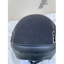 CASQUE équitation marine alcantara strass SAMSHIELD