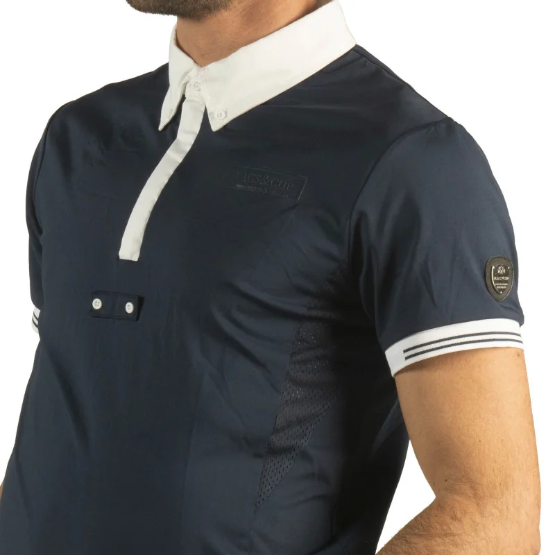 POLO CONCOURS HOMME BANKSO MANCHES COURTES FLAG'S&CUP