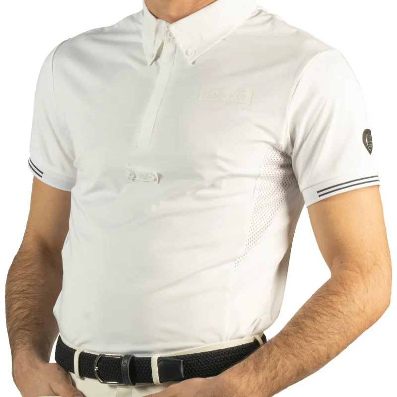 POLO CONCOURS HOMME BANKSO MANCHES COURTES FLAG'S&CUP