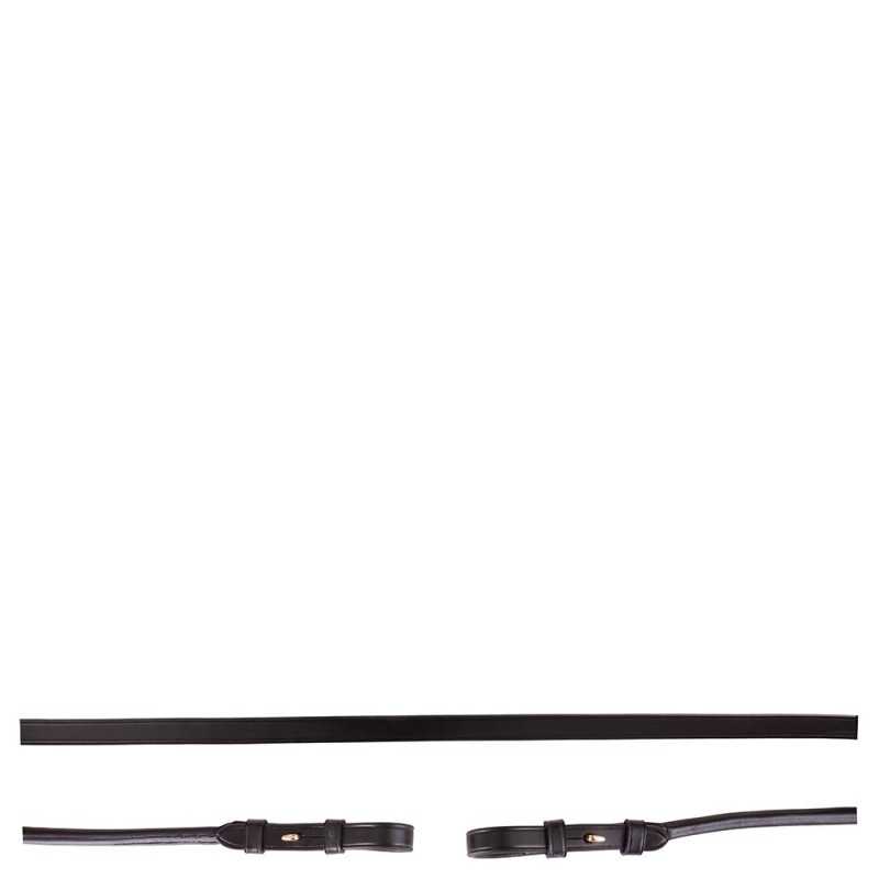 RENES CUIR ROND 13MM NOIR BR