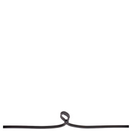 RENES CUIR ROND 13MM NOIR BR