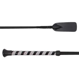CRAVACHE JUMPING WHIP CRYSTAL BLACK QHP