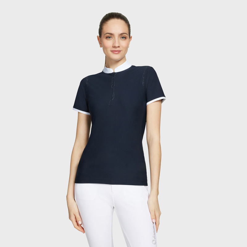 POLO CONCOURS LEIA CRYSTAL MANCHES COURTES SS24 SAMSHIELD