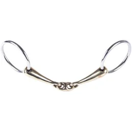 FILET DE BRIDE MAILLECHORT DOUBLE BRISURE HARRY HORSE