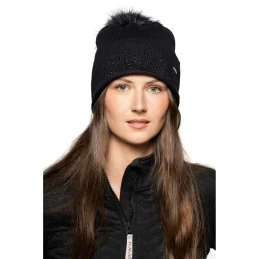 Bonnet Ikerasac Flag's & Cup avec détails brillants, accessoire d'hiver pour cavalière