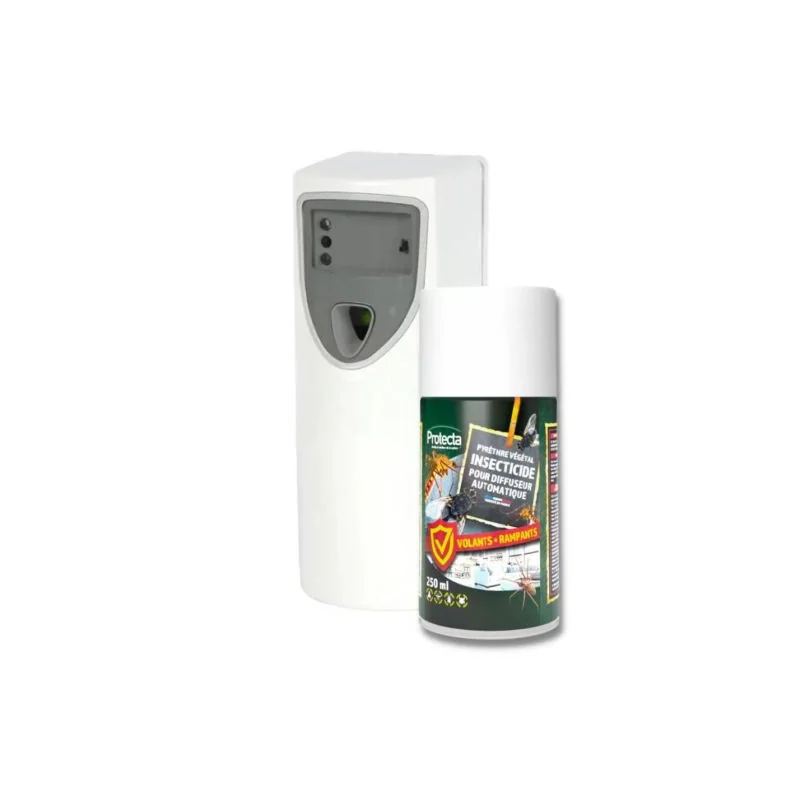 DIFFUSEUR A MOUCHE+AEROSOL VERT PROTECTA