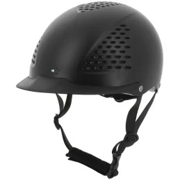 casque d'équitation garçon noir