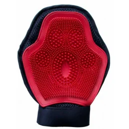 GANT DE PANSAGE DOUCHE ET LUSTRAGE ROUGE TDET