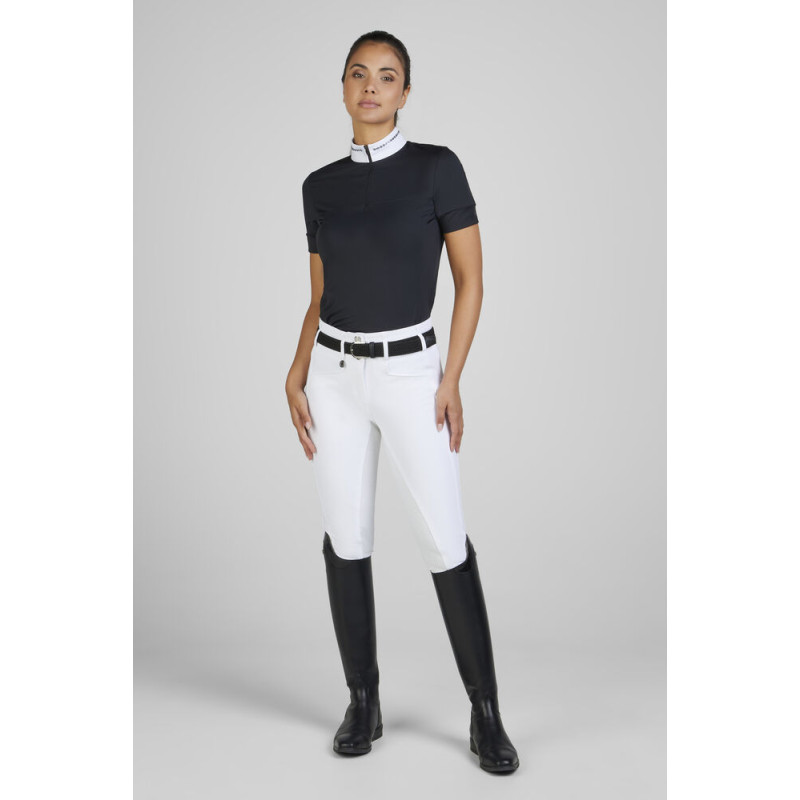 POLO CONCOURS MANCHES COURTES STRASS  SPORTS PIKEUR