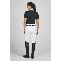POLO CONCOURS MANCHES COURTES STRASS SPORTS PIKEUR