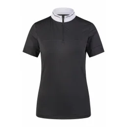 POLO CONCOURS MANCHES COURTES STRASS SPORTS PIKEUR