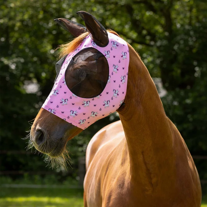 flymask rose licorne lycra qhp