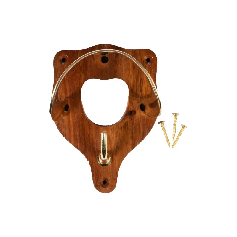 PORTE BRIDON EN BOIS ET LAITON HKM