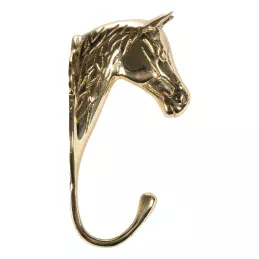 SUPPORTE TETE DE CHEVAL 1 CROCHET LAITON HKM
