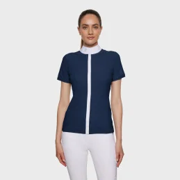 POLO CONCOURS MANCHES COURTES JULIA SPRING FLOWERSS25 SAMSHIELD
