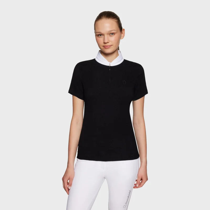 POLO CONCOURS MANCHES COURTES CARLOTTA SS25 SAMSHIELD