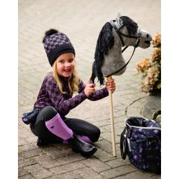 CHAUSSETTES X2 LIZE NOIR VIOLET QHP