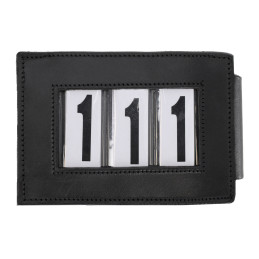 PORTE 3 NUMEROS CLIP NOIR RECTANGULAIRE PAR 2 QHP