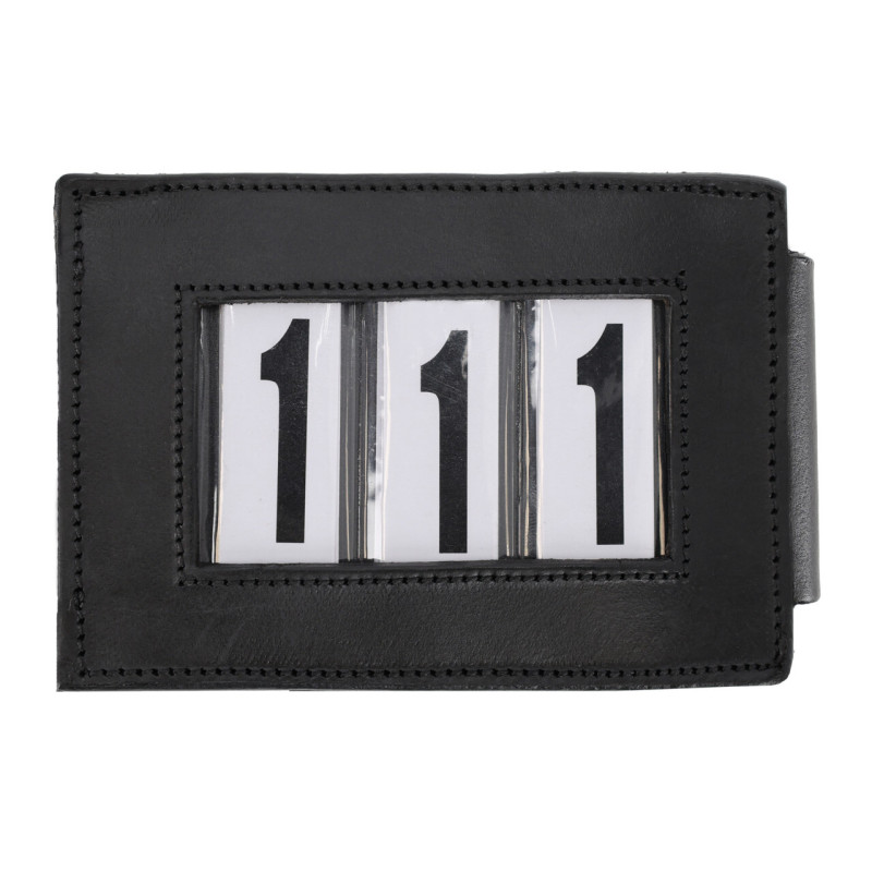 PORTE 3 NUMEROS CLIP NOIR RECTANGULAIRE PAR 2 QHP