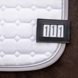 PORTE 3 NUMEROS CLIP NOIR RECTANGULAIRE PAR 2 QHP