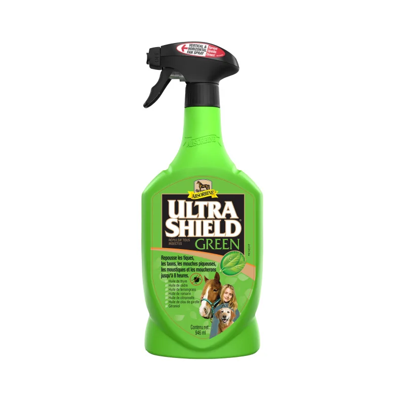 ULTRASHIELD GREEN ABSORBINE ANTI MOUCHE 950ML