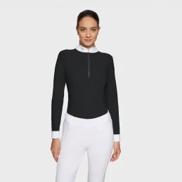 POLO CONCOURS MANCHES LONGUES ALOISE FW25 SAMSHIELD