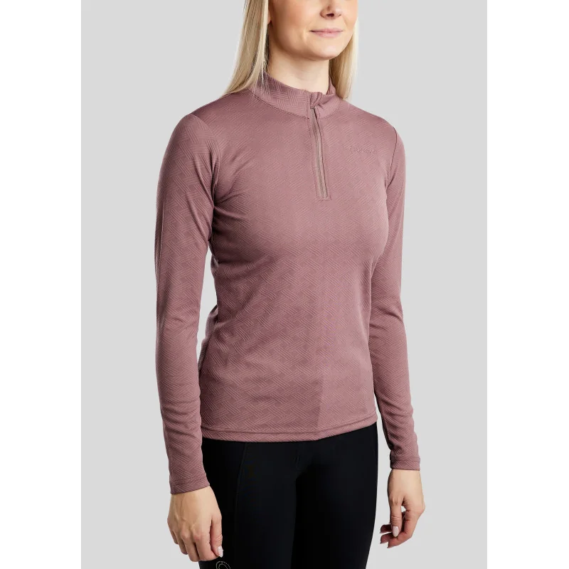 POLO MANCHES LONGUES MOCILIA JACQUARD REFINED MONTAR