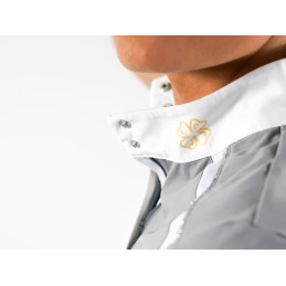 POLO CONCOURS MANCHES COURTES SAM GRIS JL JUMP