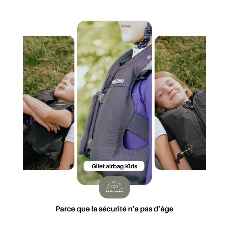 GILET AIRBAG COMPLET KIDS XXS NOIR MLV3-H HIT AIR