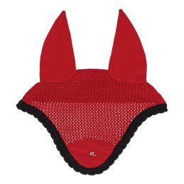 BONNET A MOUCHES OAKLEIGH SUNSET RED/BLACK QHP