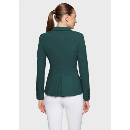 veste cso tenue de concours cavalière vert sapin