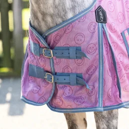 couverture antimouche pink rose fille poney