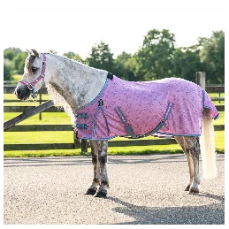 chemise anti mouches poney rose