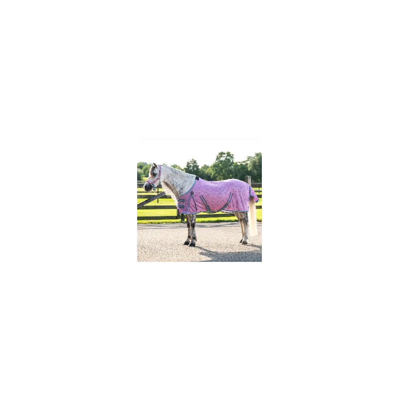 chemise anti mouches poney rose