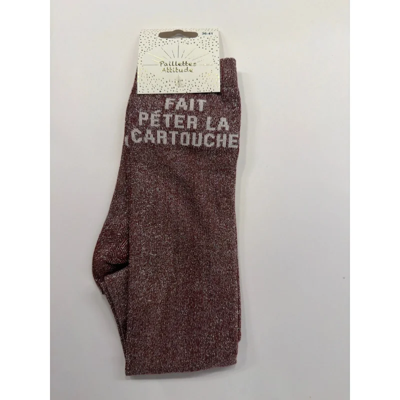 CHAUSSETTES PAILLETTES EQUITATION - FAIT PETER LA CARTOUCHE