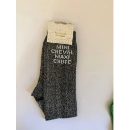 CHAUSSETTES PAILLETTES EQUITATION - MINI CHEVAL MAXI CHUTE