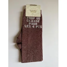 CHAUSSETTES PAILLETTES EQUITATION - TROP DE CLASSE POUR LES 4 PTS