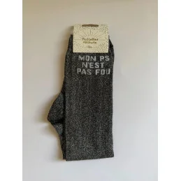 CHAUSSETTES PAILLETTES EQUITATION - MON PS N'EST PAS FOU