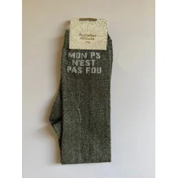 CHAUSSETTES PAILLETTES EQUITATION - MON PS N'EST PAS FOU