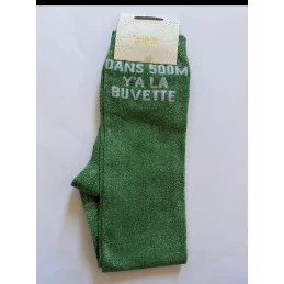 CHAUSSETTES PAILLETTES EQUITATION - DANS 500M Y'A LA BUVETTE