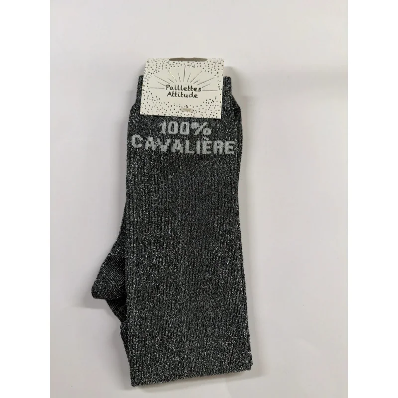 CHAUSSETTES PAILLETTES EQUITATION - 100% CAVALIERE