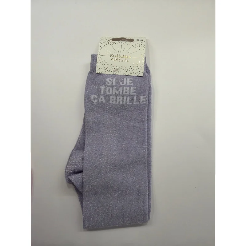 CHAUSSETTES PAILLETTES EQUITATION - SI JE TOMBE CA BRILLE