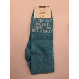 CHAUSSETTES PAILLETTES EQUITATION - A DEFAUT D'ETRE BONS, ON EST BEAUX