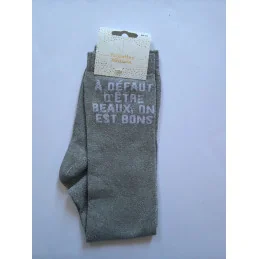 CHAUSSETTES PAILLETTES EQUITATION - A DEFAUT D'ETRE BONS, ON EST BEAUX