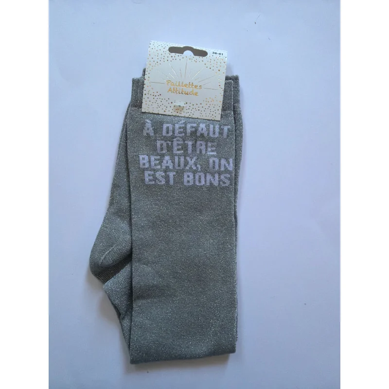 CHAUSSETTES PAILLETTES EQUITATION - A DEFAUT D'ETRE BONS, ON EST BEAUX