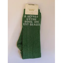 CHAUSSETTES PAILLETTES EQUITATION - A DEFAUT D'ETRE BONS, ON EST BEAUX