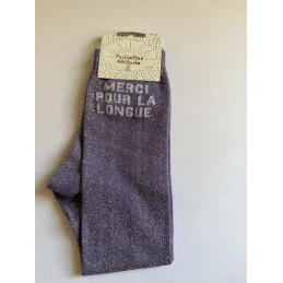 CHAUSSETTES PAILLETTES EQUITATION - MERCI POUR LA LONGUE