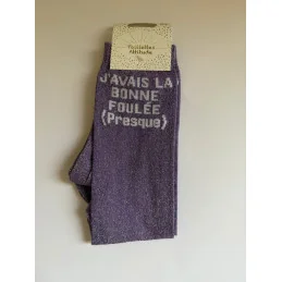 CHAUSSETTES PAILLETTES EQUITATION - J'AVAIS LA BONNE FOULEE (PRESQUE)